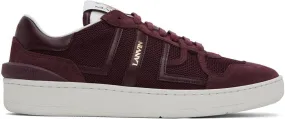 Lanvin Burgundy Clay Sneakers