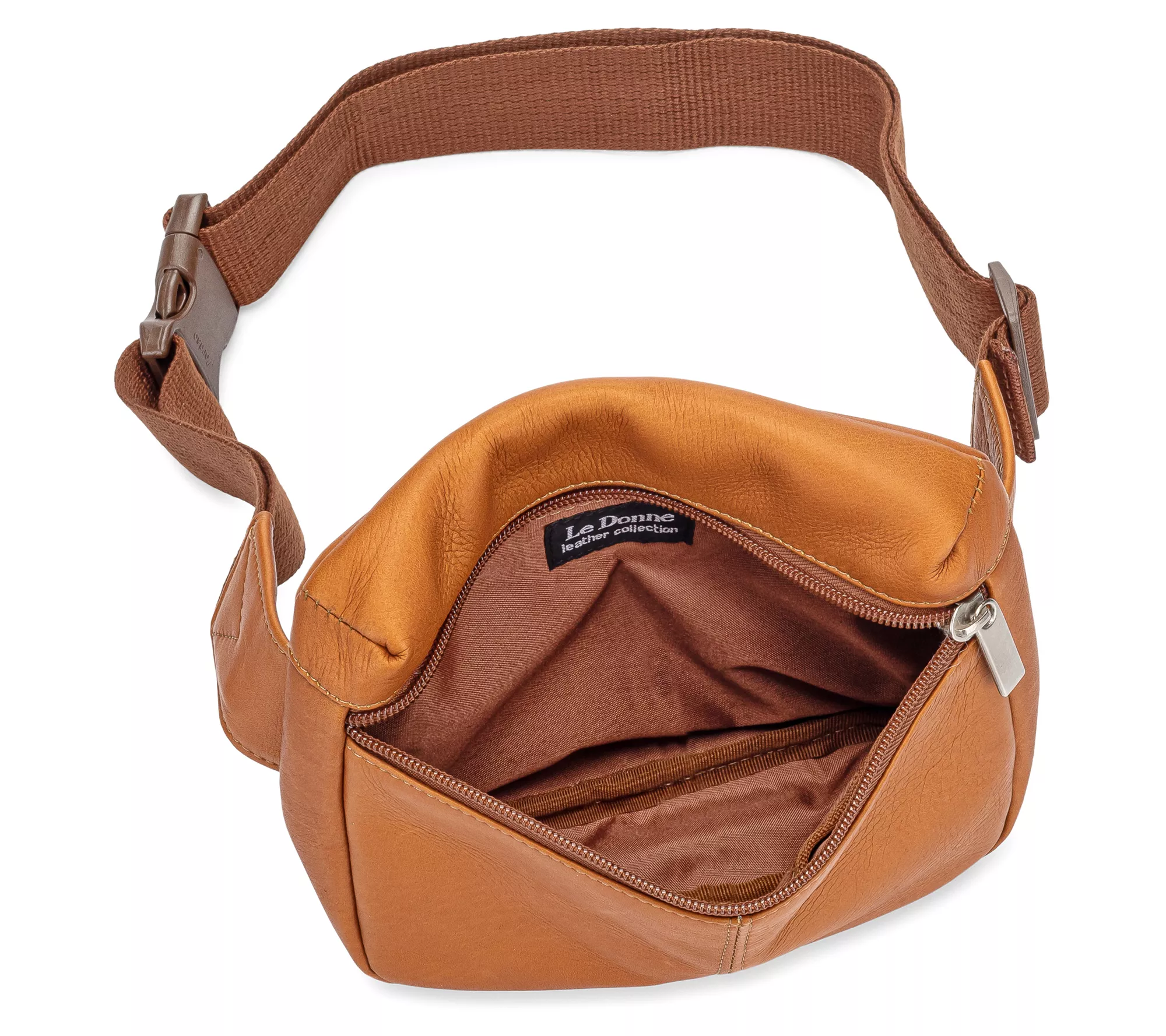 Le Donne Leather Switchback Waist Bag