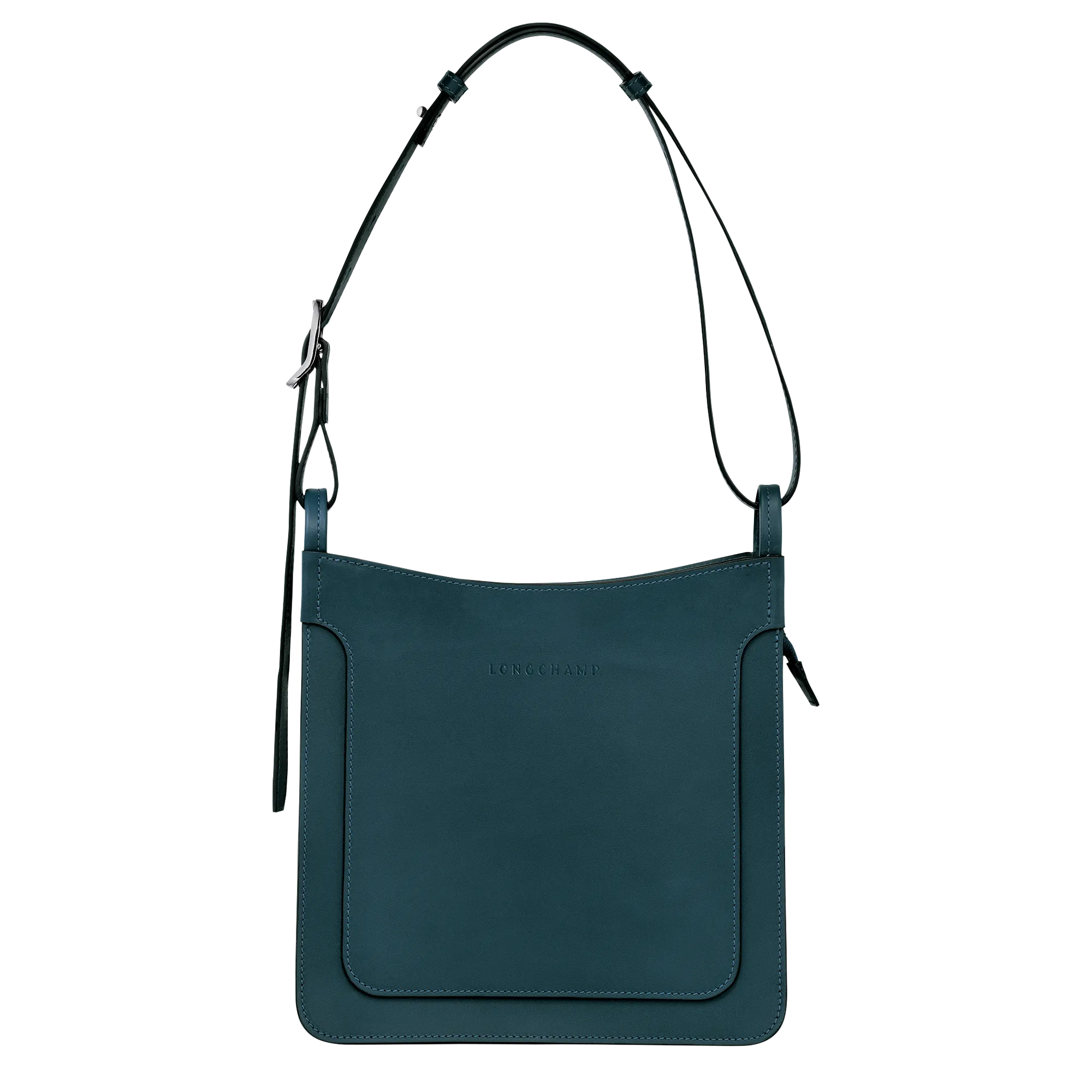 Le Foulonné S Hobo bag Ink blue - Leather