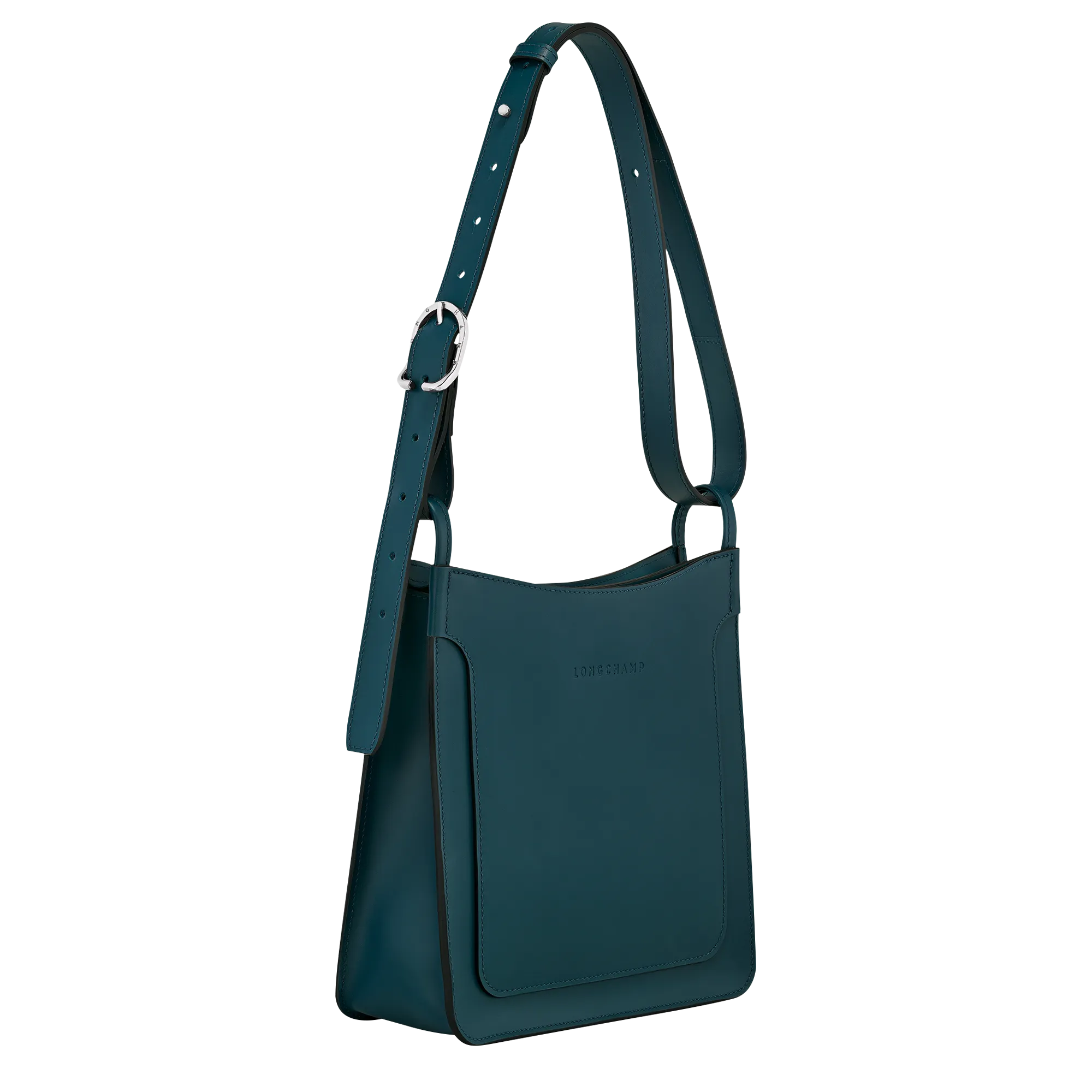 Le Foulonné S Hobo bag Ink blue - Leather