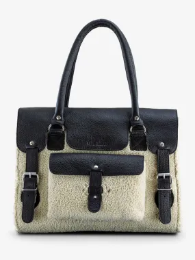 leather shoulder bag for woman Multicoloured,Black - LeRive Gauche - M Himalaya Oily Black | PAUL MARIUS