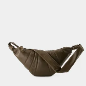 Lemaire  Medium Croissant Bag - Lemaire - Leather - Dark Tobacco