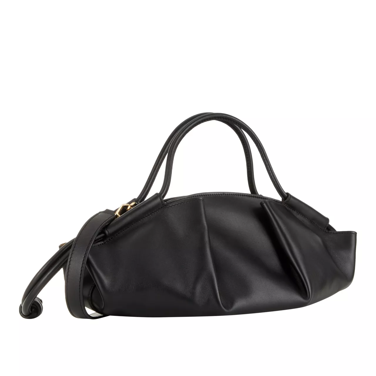 LOEWE Paseo Small Leather Top Handle Bag - Black