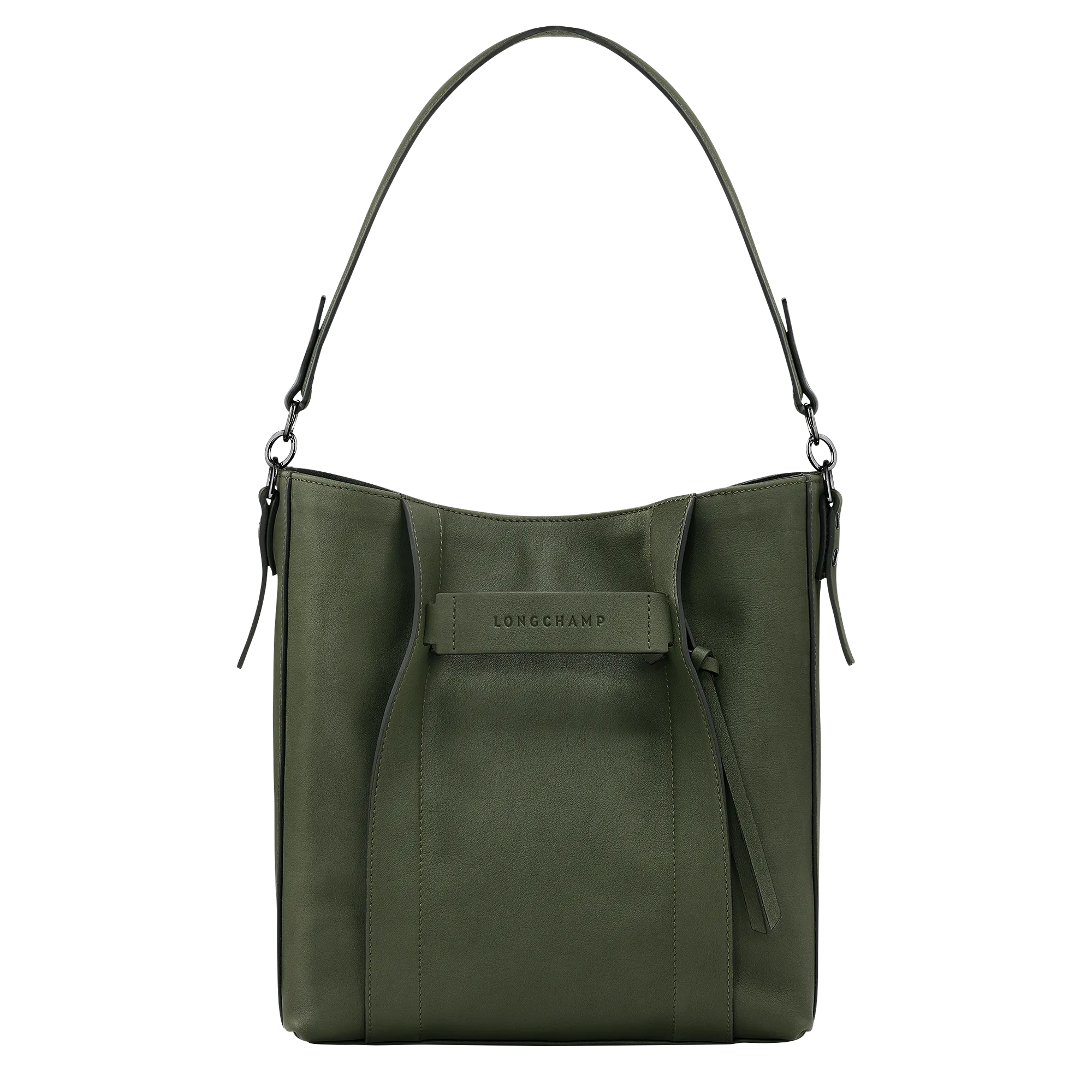 Longchamp 3D M Hobo bag Khaki - Leather