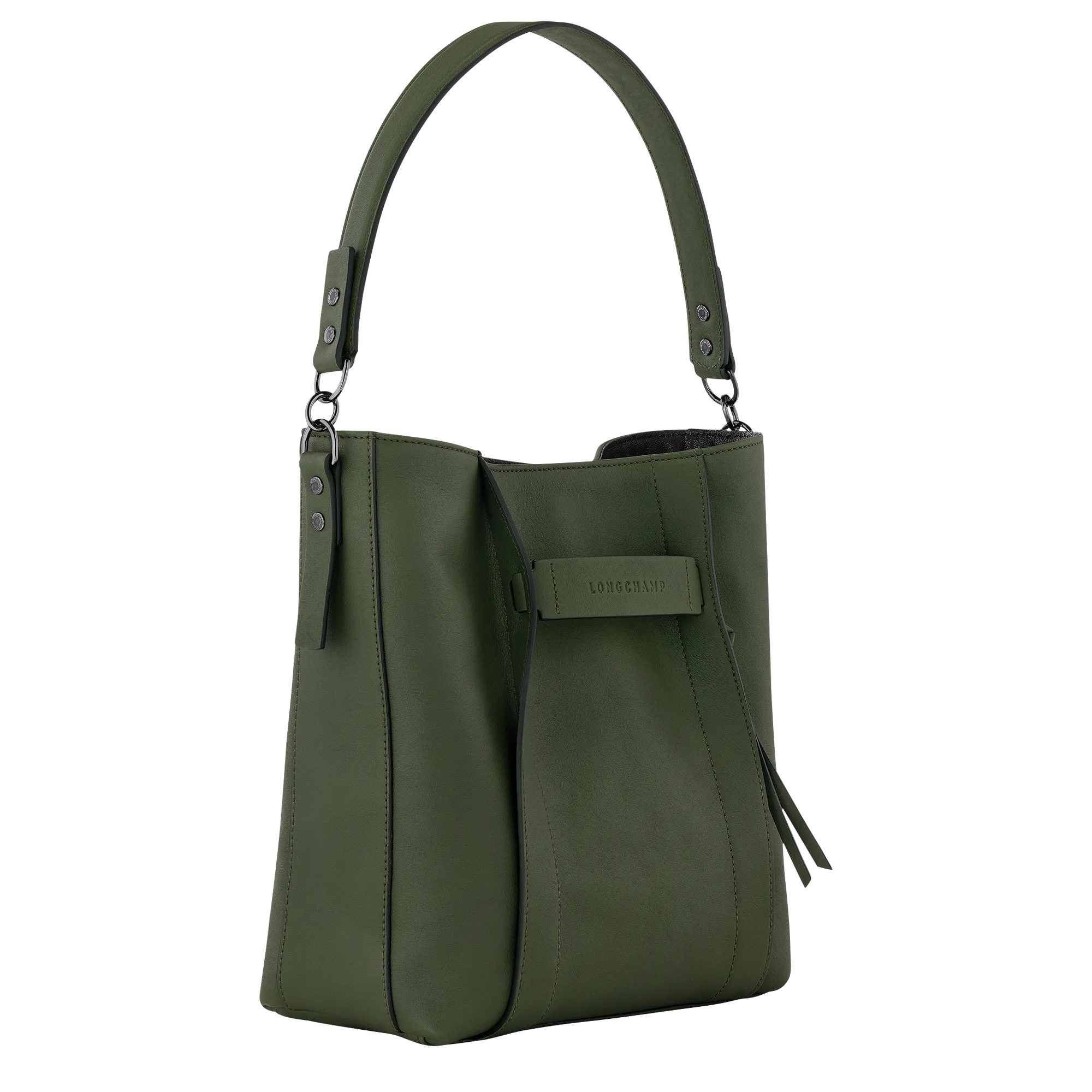 Longchamp 3D M Hobo bag Khaki - Leather