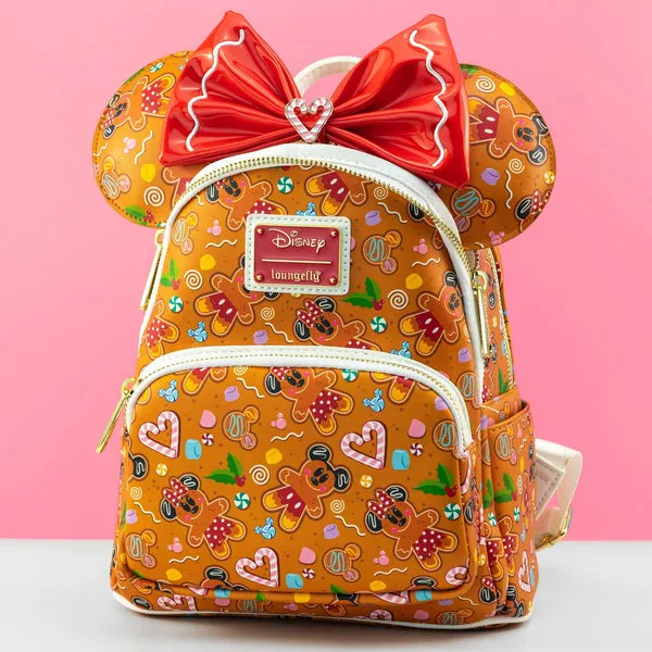 Loungefly x Disney Gingerbread All Over Print Mini Backpack and Headband Set