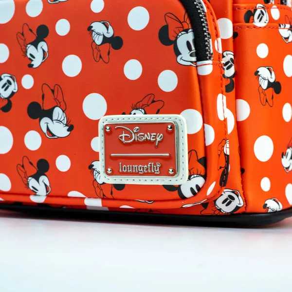 Loungefly x Disney Minnie Mouse Red Polka Dot AOP Mini Backpack