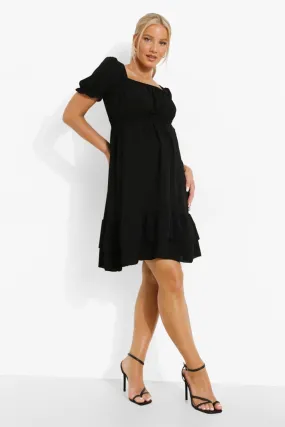 Maternity Woven Smock Dress