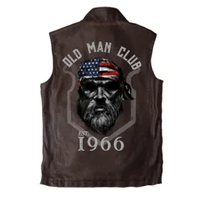 MEN'S 1966 OLD MAN CLUB VINTAGE DOUBLE COLLAR VEST