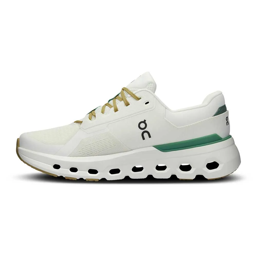 Men's Cloudrunner 2 Running Shoe - Undyed/Green - Regular (D)