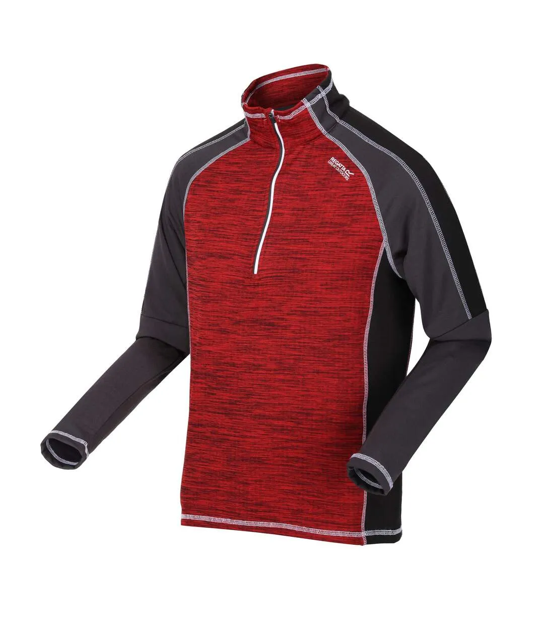 Mens hepley fleece danger red/ash Regatta