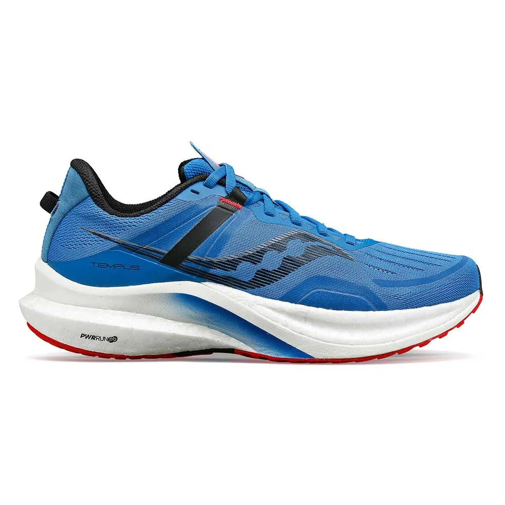 Men's Tempus Running Shoe- Hydro/Poppy - Regular (D)