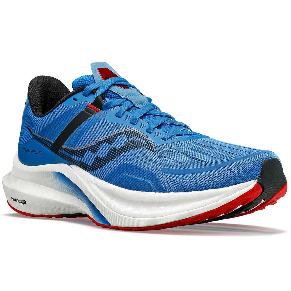 Men's Tempus Running Shoe- Hydro/Poppy - Regular (D)