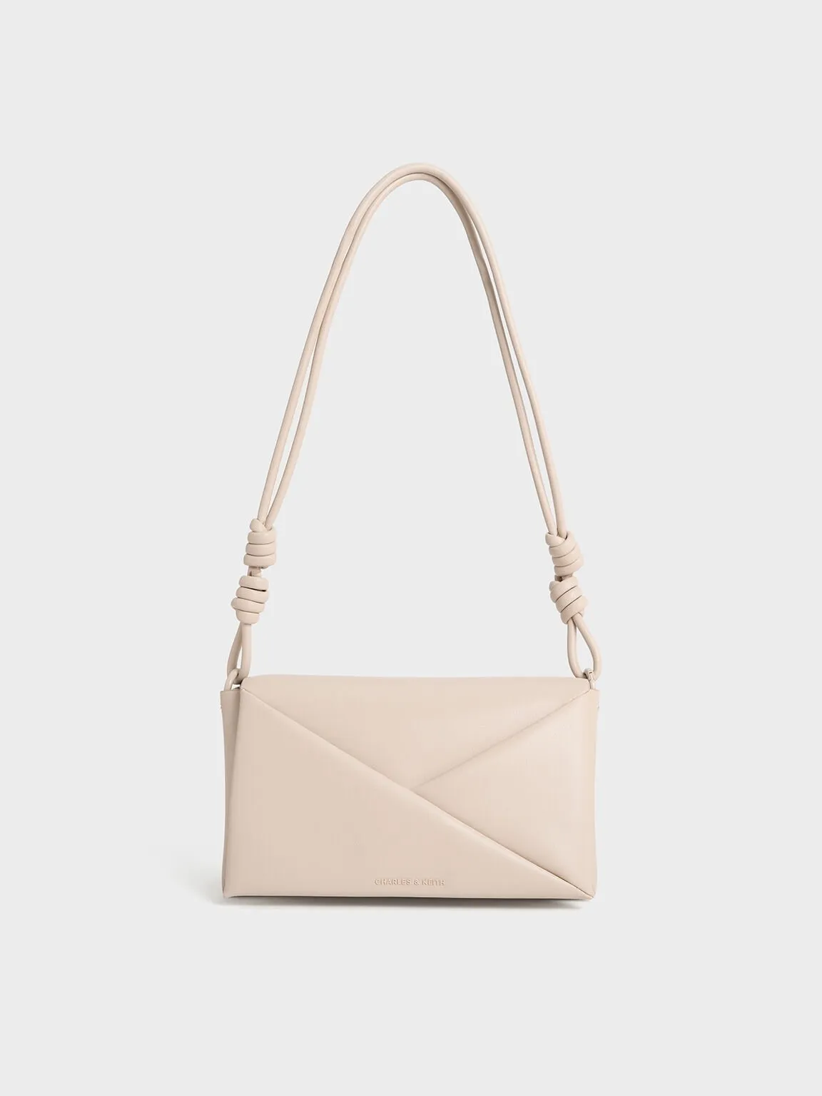 Midori Geometric Shoulder Bag - Oat