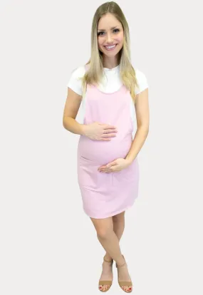 Mini Bumper Maternity Dress in Pink