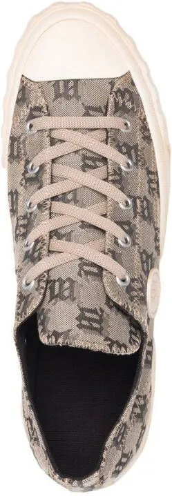 MISBHV monogram lace-up sneakers Neutrals