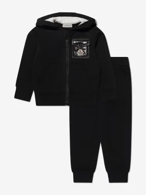 Moncler Enfant Boys Logo Pocket Tracksuit in Black