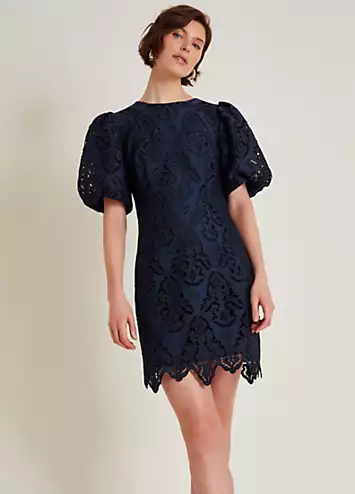 Monsoon Lila Lace Tunic Mini Dress | Grattan