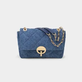 Moon Mm Hobo Bag - Vanessa Bruno -  Indigo - Leather