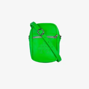 NEON GREEN CROSS PATCH TAKA BAG