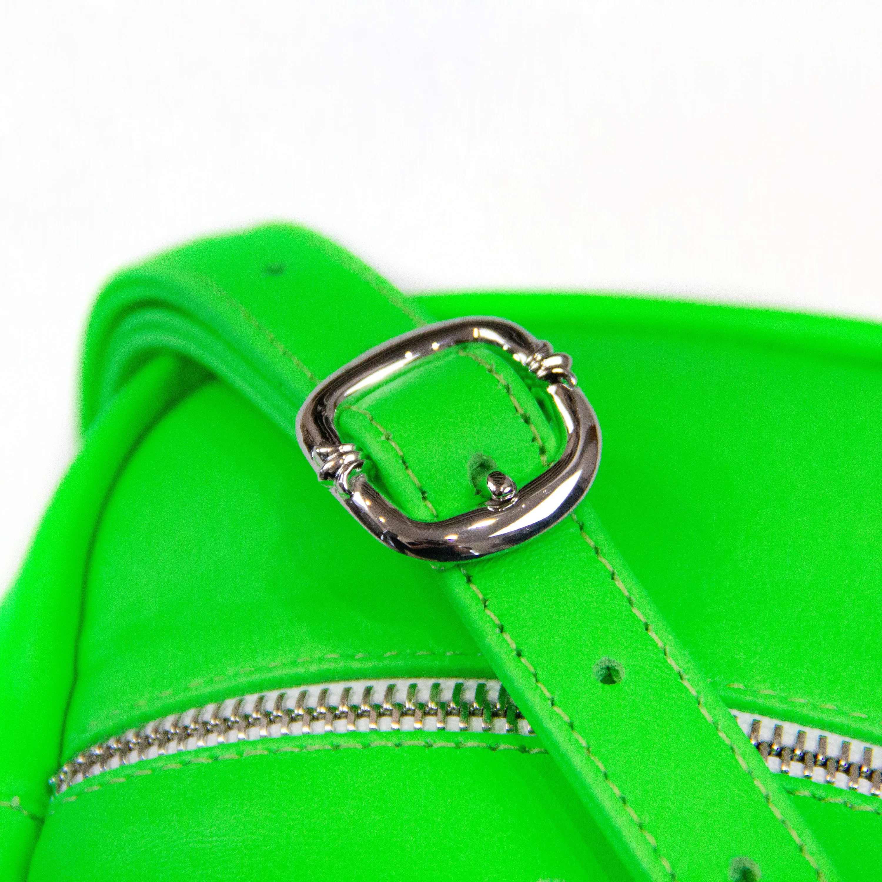 NEON GREEN CROSS PATCH TAKA BAG