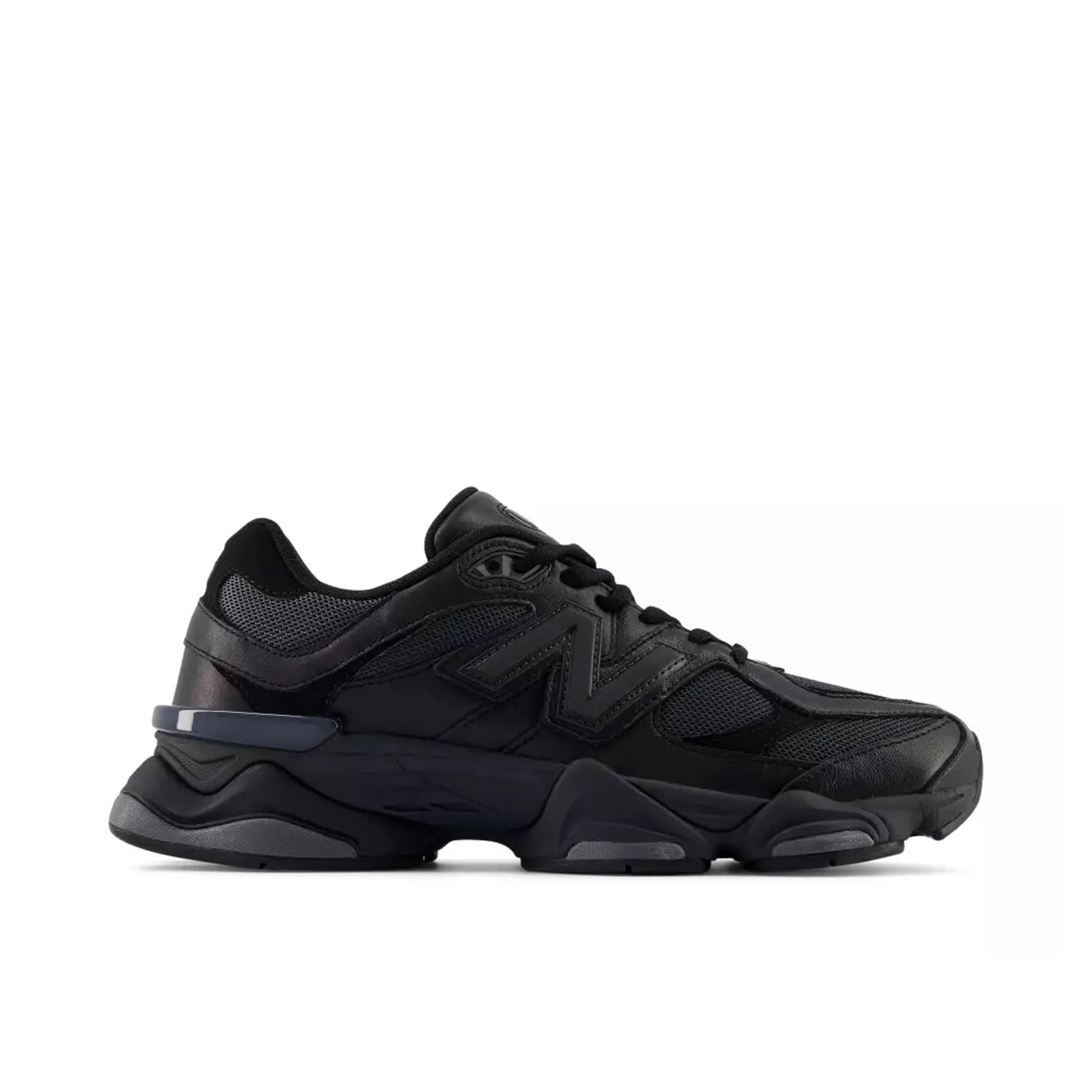 New Balance 9060 Triple Black Leather | U9060NRI | Laced