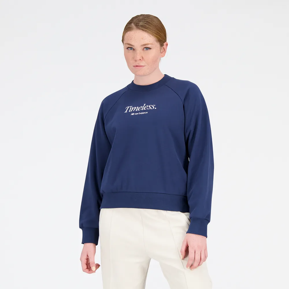 New Balance New Balance Athletics Iconic Graphic Fleece Crewneck  - Women's