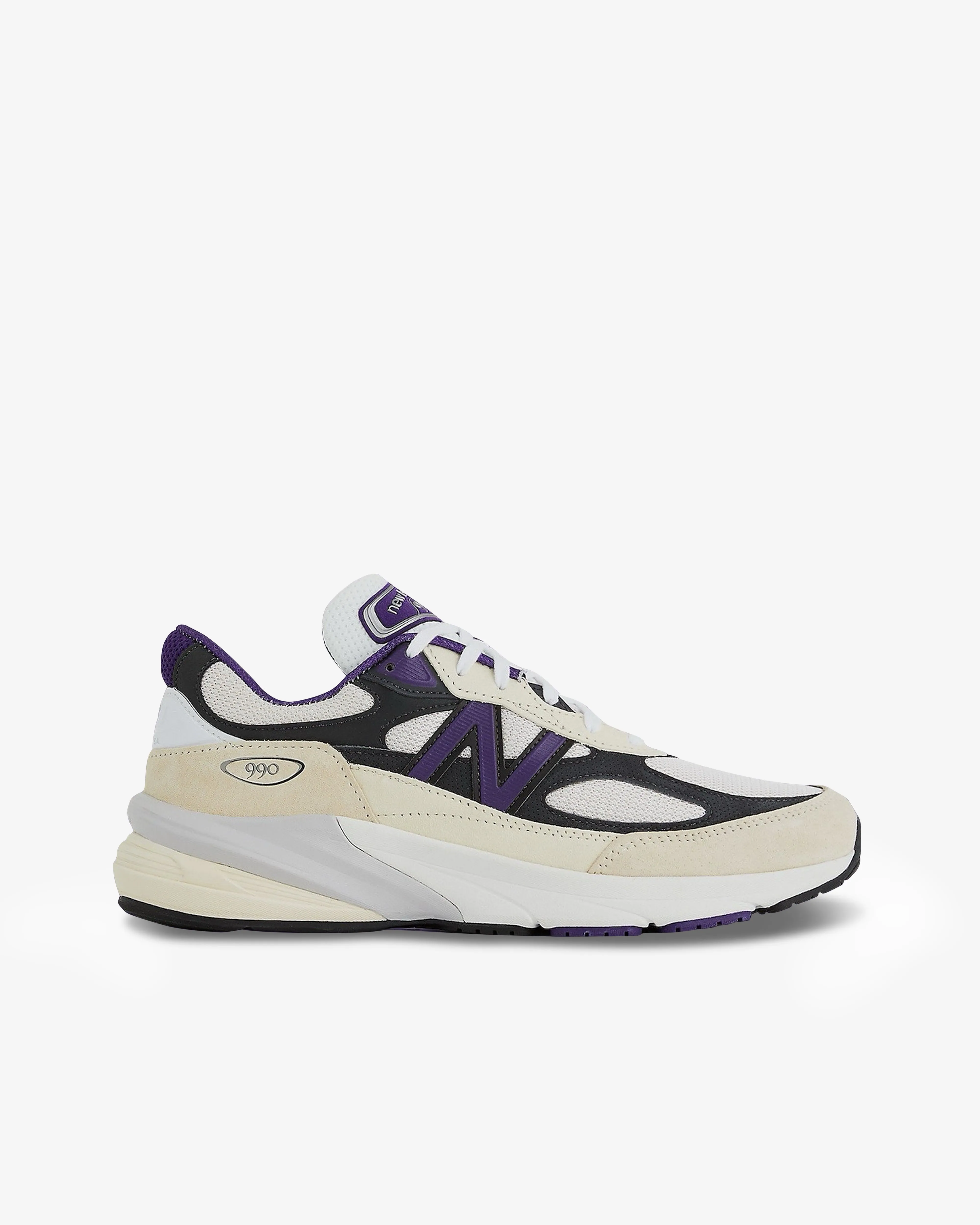 New Balance - U990WB6 Sneakers - (White/Black/Plum)