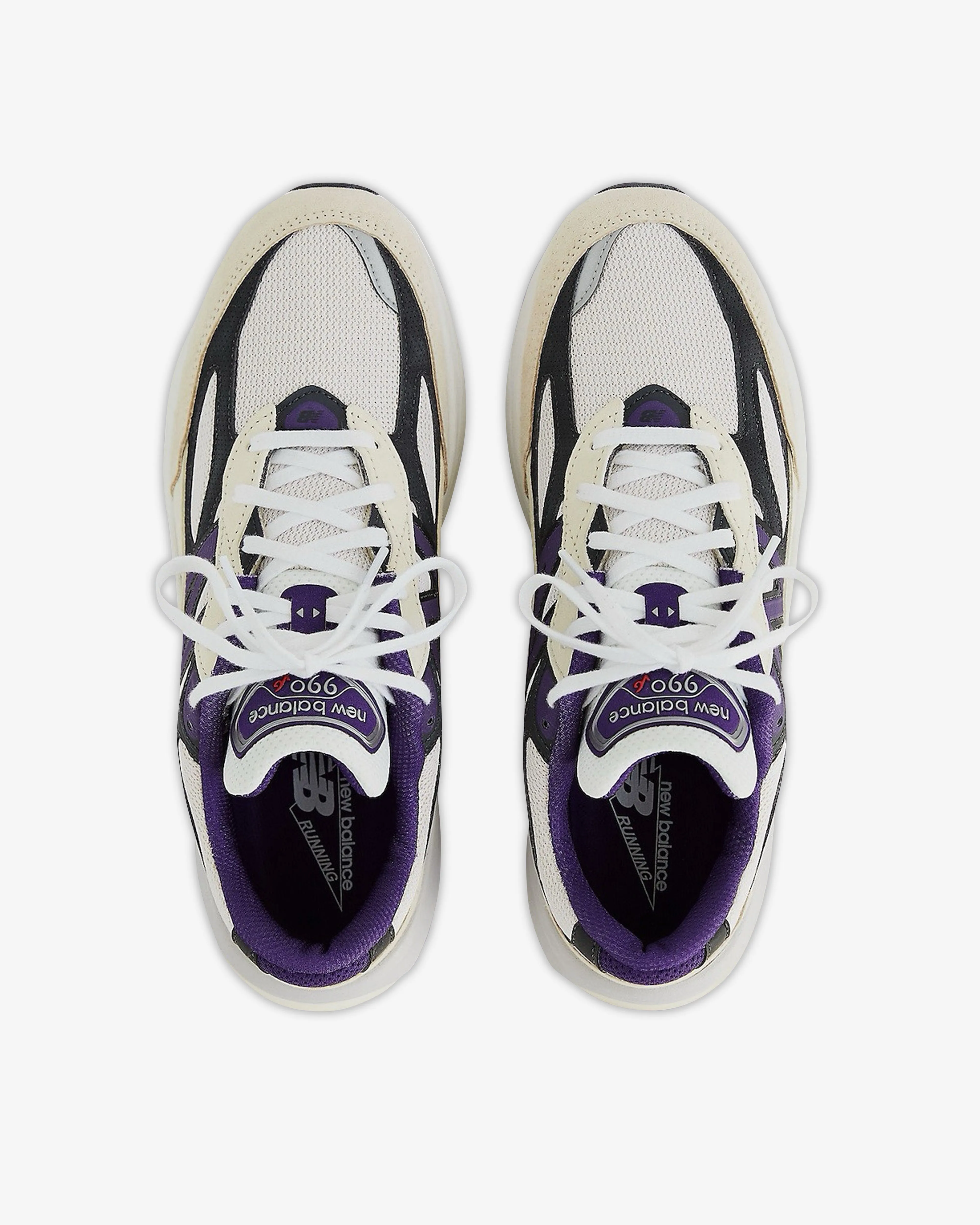 New Balance - U990WB6 Sneakers - (White/Black/Plum)