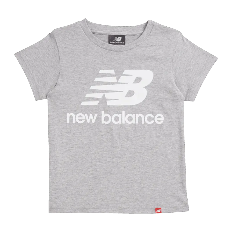 New Balance Youth Essentials Stacked Logo Tee