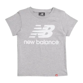 New Balance Youth Essentials Stacked Logo Tee