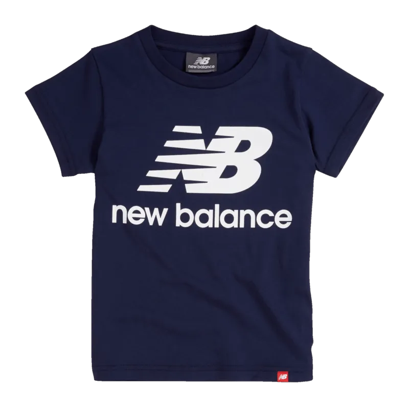 New Balance Youth Essentials Stacked Logo Tee