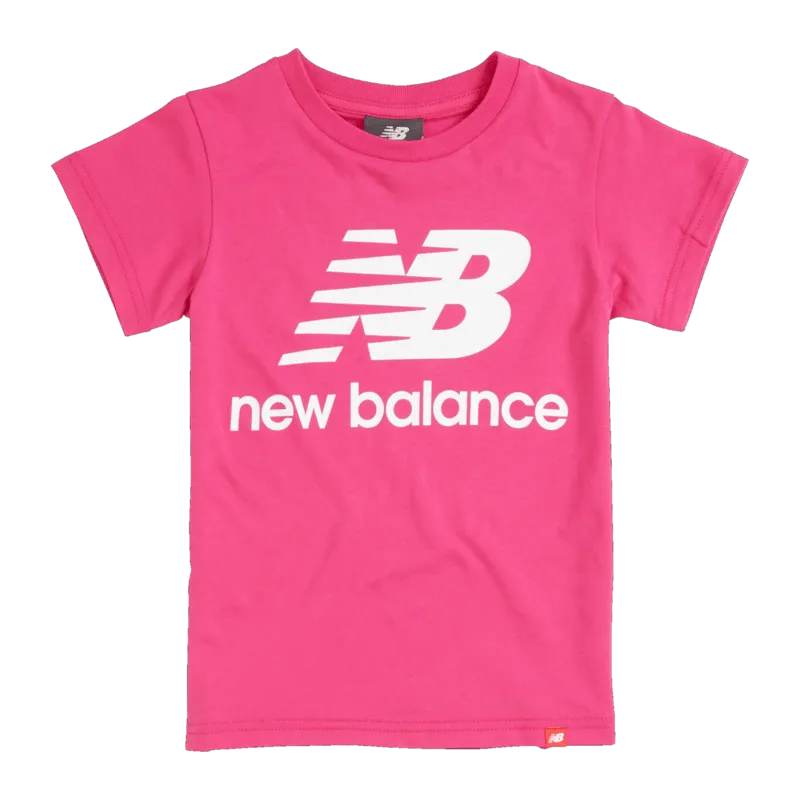 New Balance Youth Essentials Stacked Logo Tee