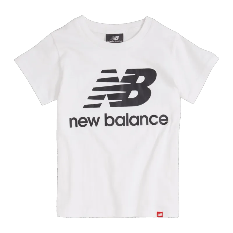 New Balance Youth Essentials Stacked Logo Tee