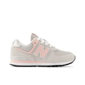 New Balance Youth Girls 574 Running Shoe - PC574EVK (Wide)