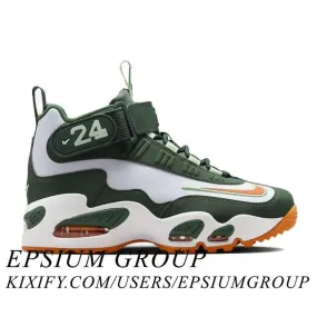 Nike air griffey max 1 gs (miami hurricanes/ fir/ bright mandarin/ white/ vapor green) big kids 3.5y-7y fz7281-323