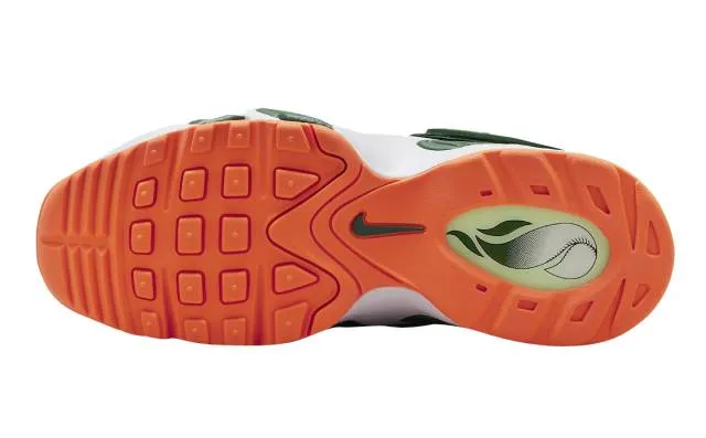 Nike air griffey max 1 gs (miami hurricanes/ fir/ bright mandarin/ white/ vapor green) big kids 3.5y-7y fz7281-323