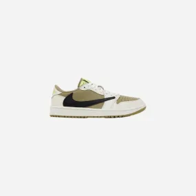 NIKE  JORDAN 1 RETRO LOW GOLF TRAVIS SCOTT NEUTRAL OLIVE