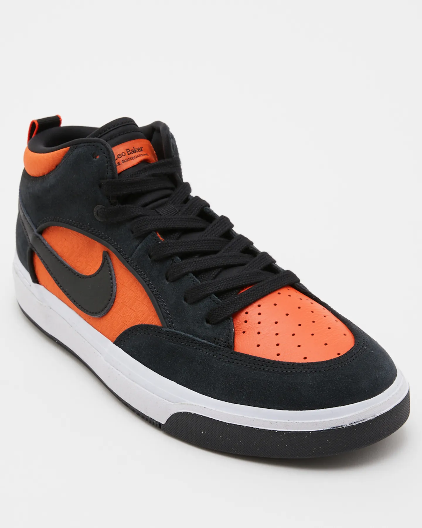 Nike Nike Sb React Leo - Black Electro Orange | SurfStitch