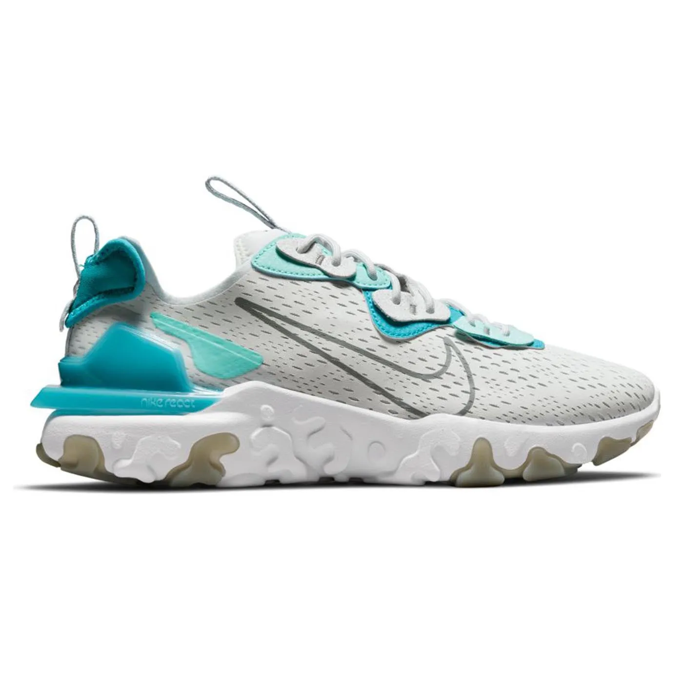 Nike React Vision Pure Platinum/Smoke Grey-Aquamarine