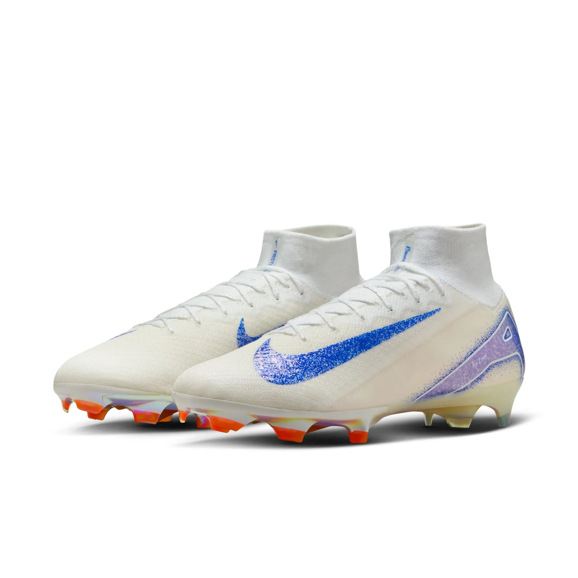 Nike Zoom Mercurial Superfly 10 Elite FG (White/Blue)