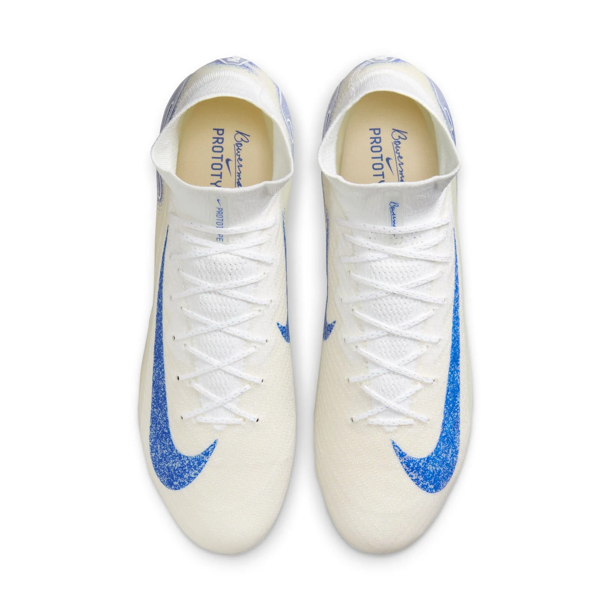 Nike Zoom Mercurial Superfly 10 Elite FG (White/Blue)