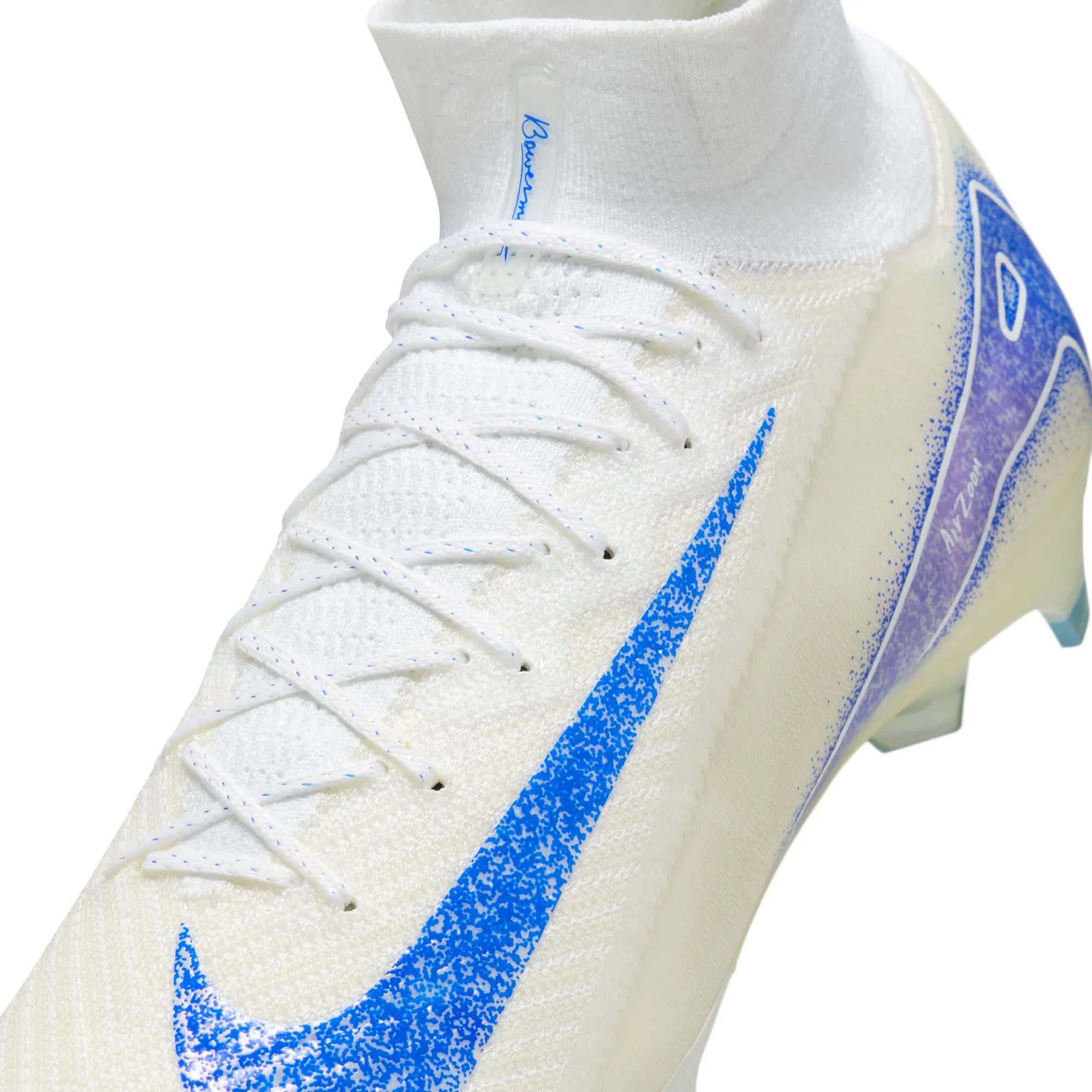 Nike Zoom Mercurial Superfly 10 Elite FG (White/Blue)