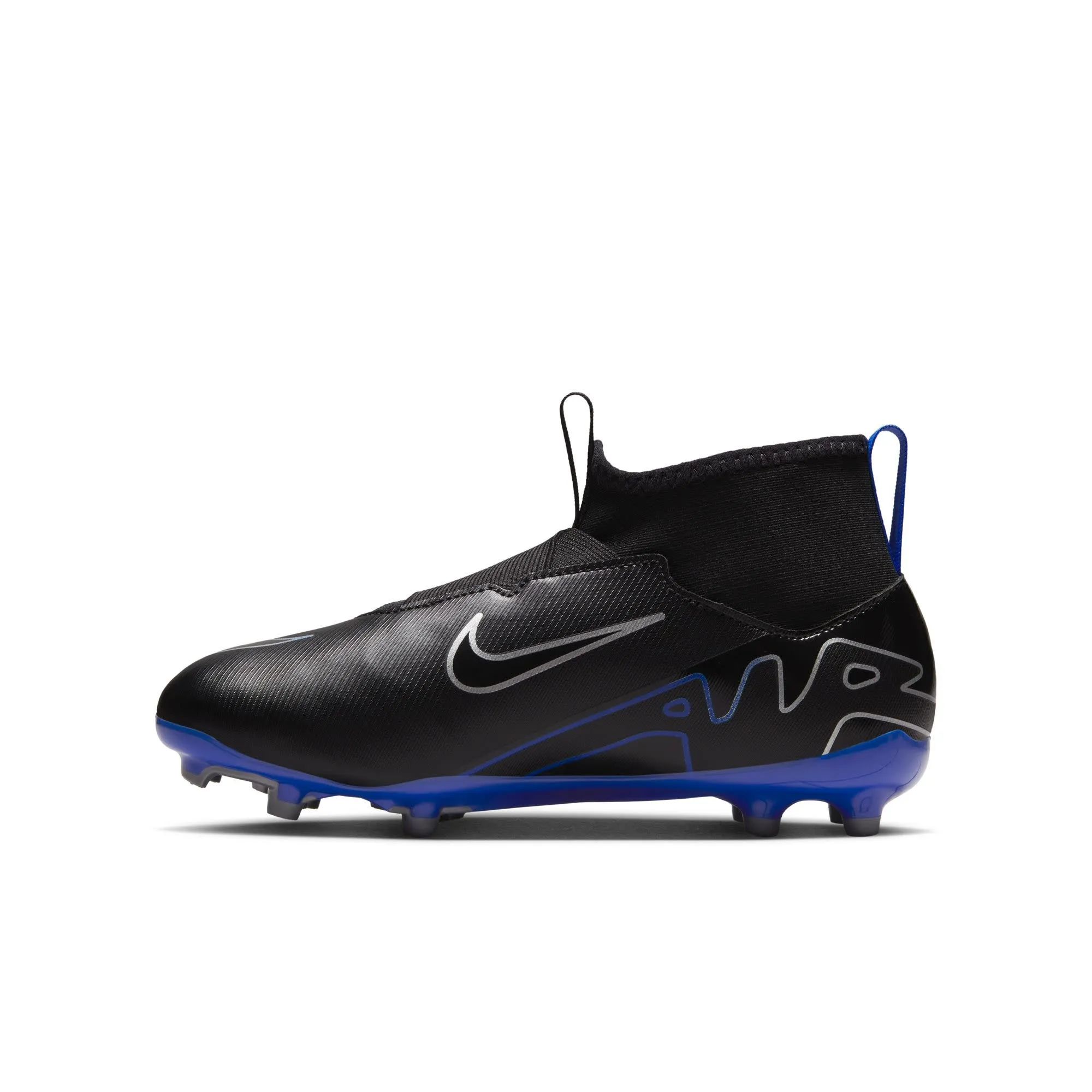 Nike Zoom Mercurial Superfly 9 Academy FG/MG Jr (Black/Blue)