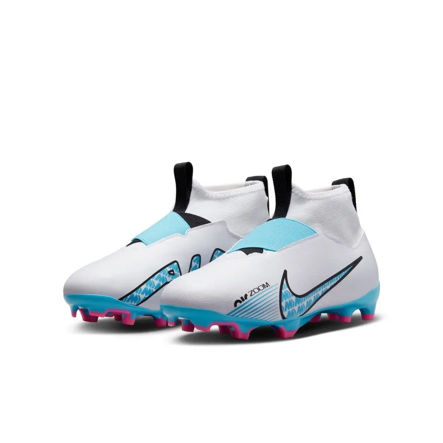 Nike Zoom Mercurial Superfly 9 Academy FG/MG Jr (White/Sky)