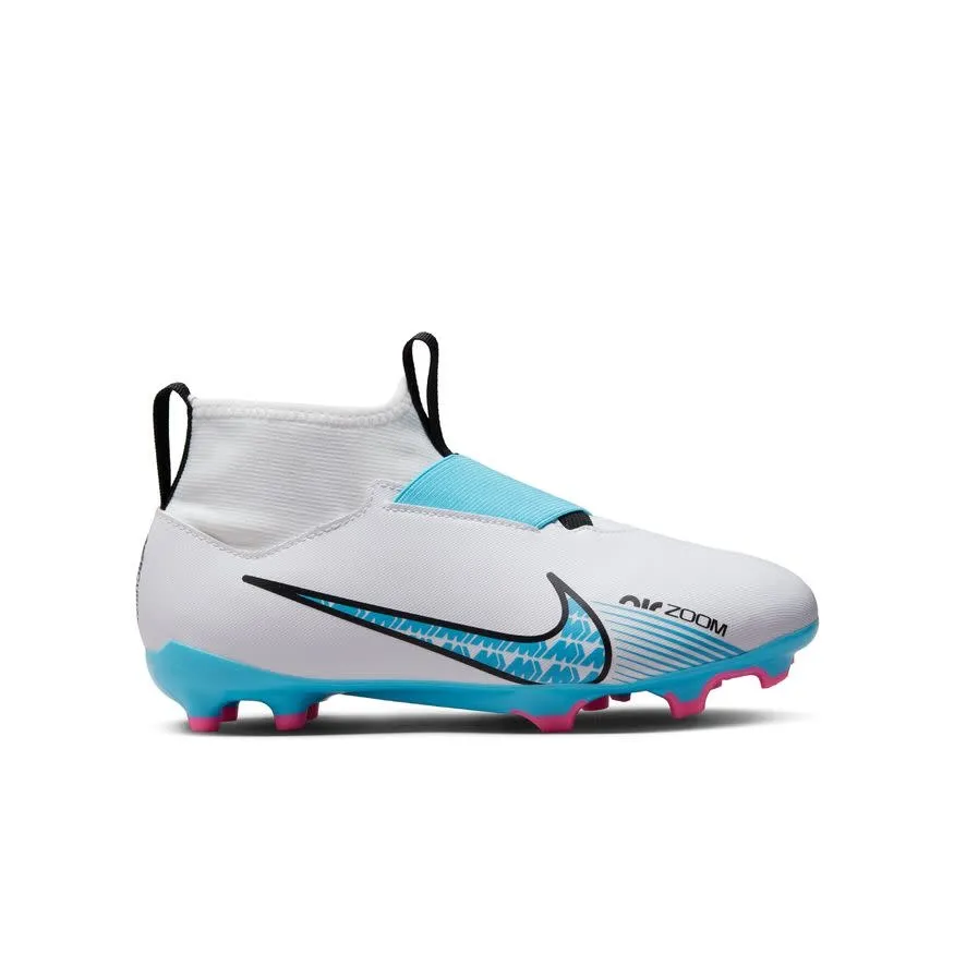 Nike Zoom Mercurial Superfly 9 Academy FG/MG Jr (White/Sky)