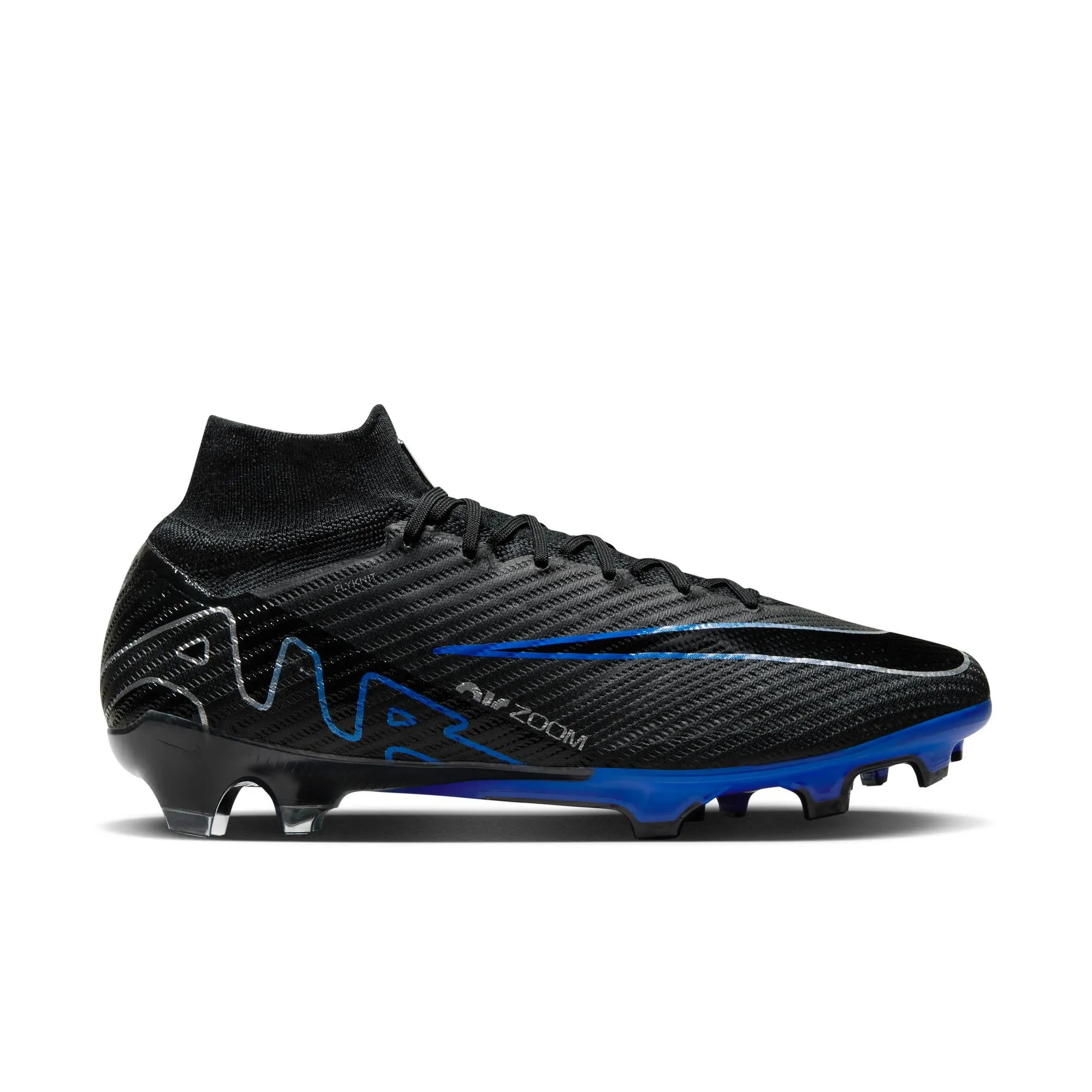 Nike Zoom Mercurial Superfly 9 Elite FG (Black/Blue)