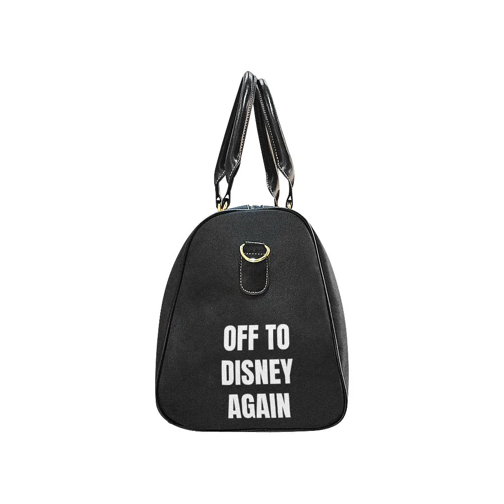 Off To Disney Waterproof Luggage Travel Bag