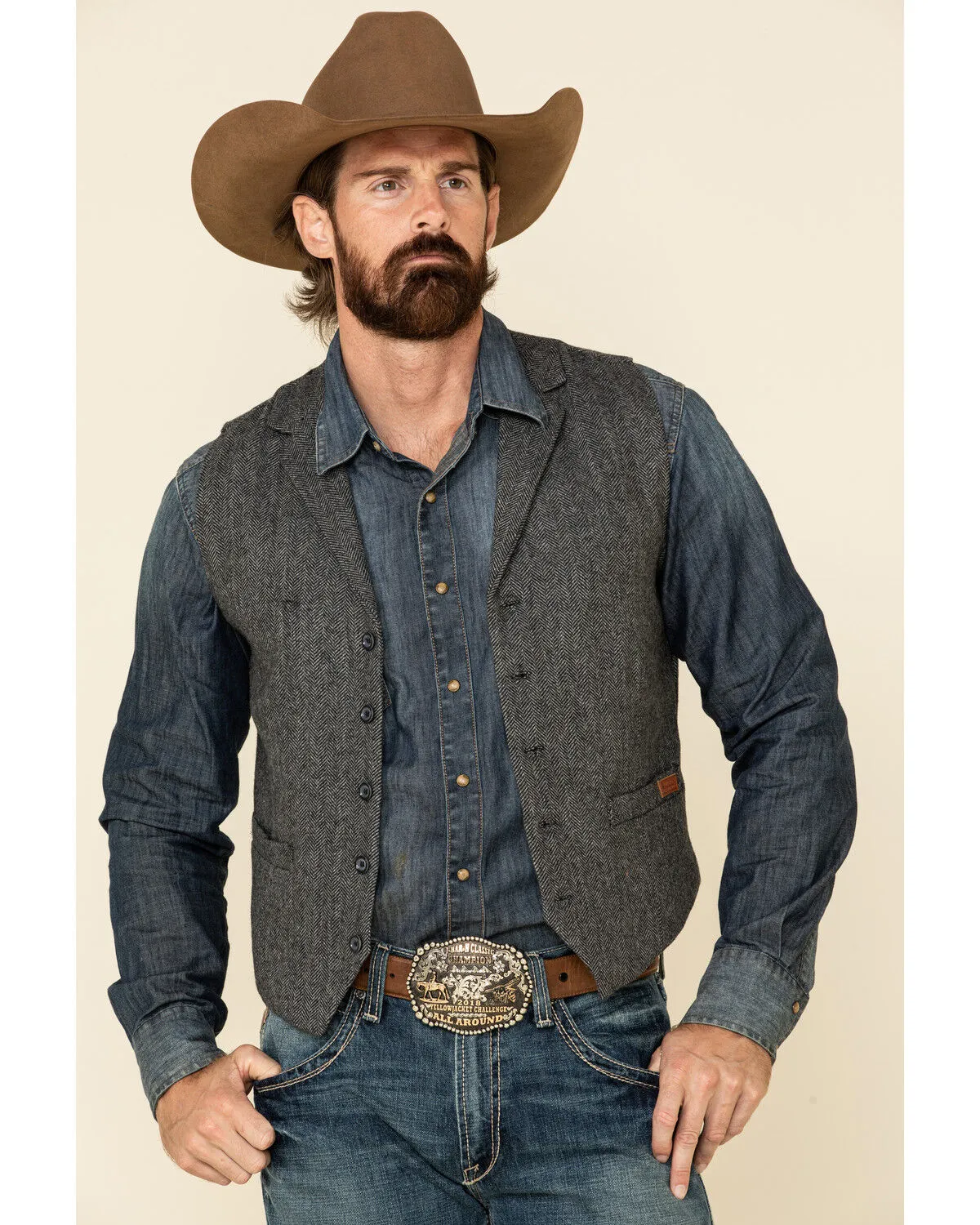 Outback Trading Co. Men's Charcoal Jessie Vest