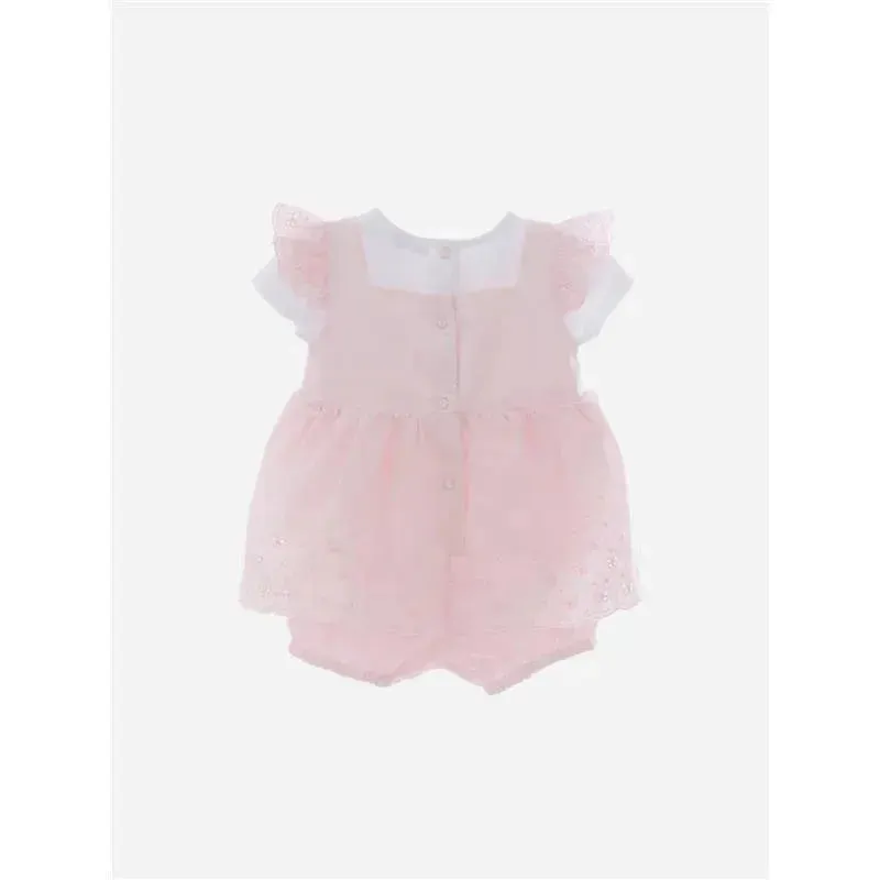 Patachou - Baby Girl Jersey Romper, Pink